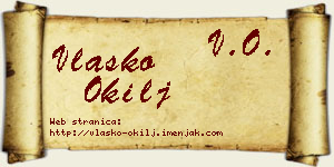 Vlaško Okilj vizit kartica
